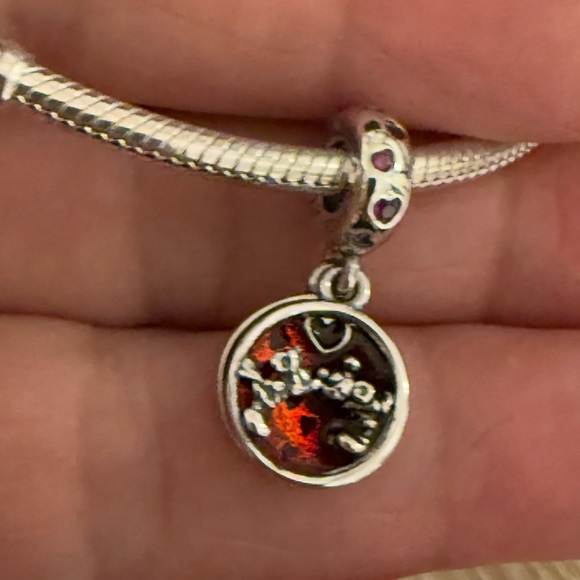 Disney Silver and Red Mickey Mouse Charm Necklace - Picture 2 of 8